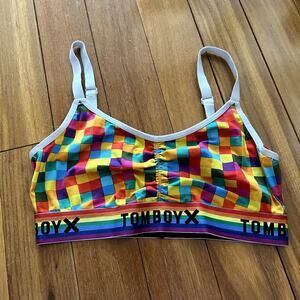 TomboyX Multicolor Checkered Bra